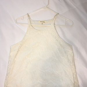 White lace tank